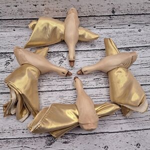 Duck Napkin Rings With Fabric Napkins Included - Vintage